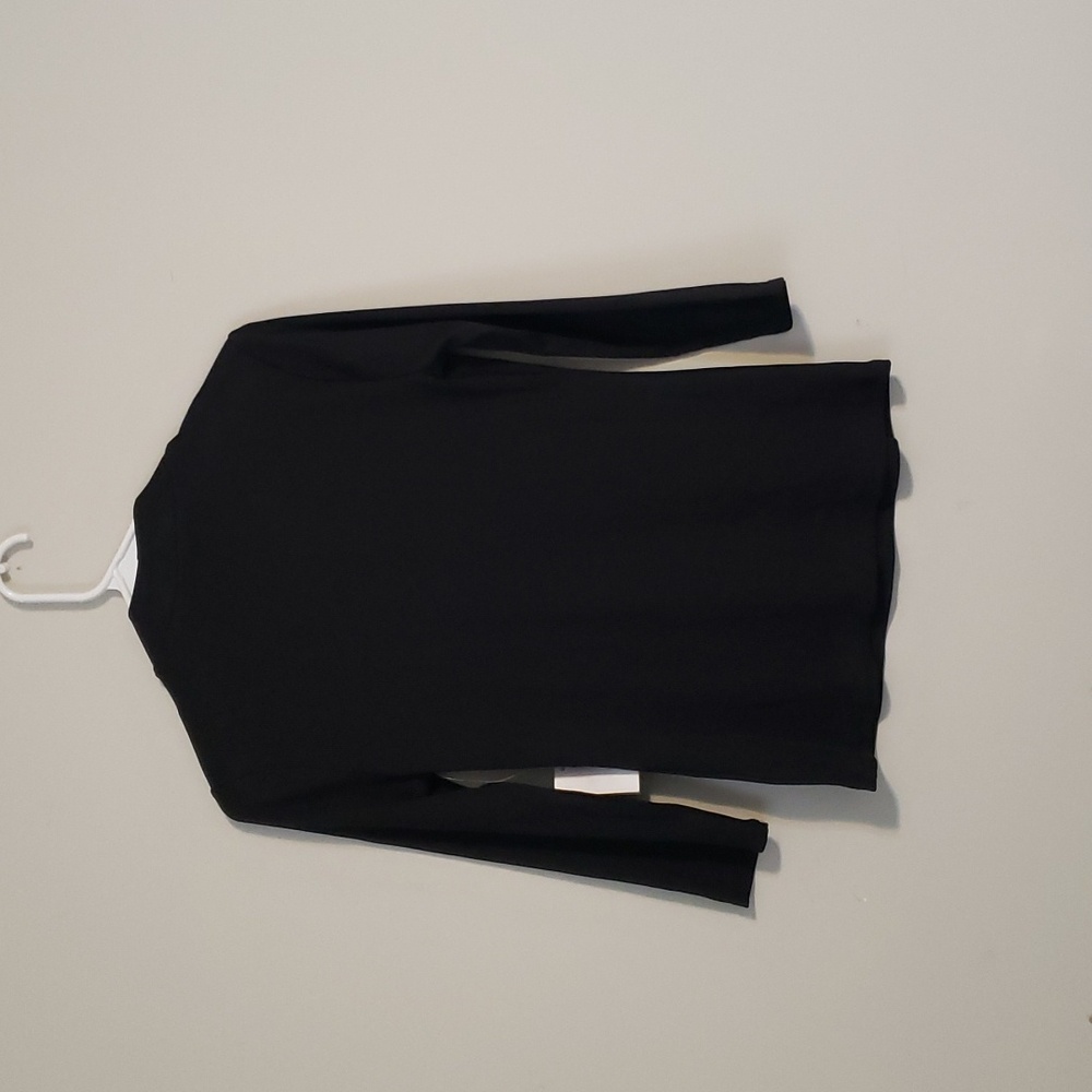 Carmen Marc Valvo black long sleeve shirt - Picture 11 of 16